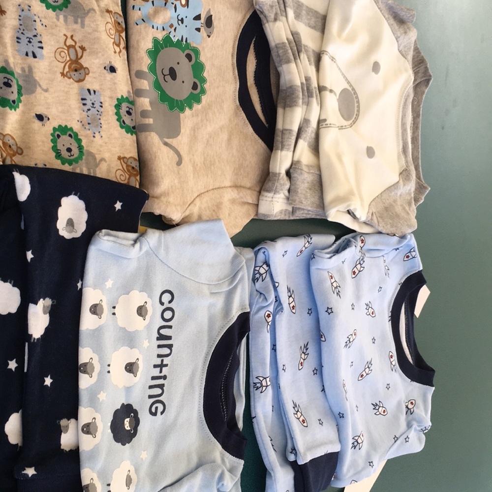 6 pairs of brand new toddler pajamas